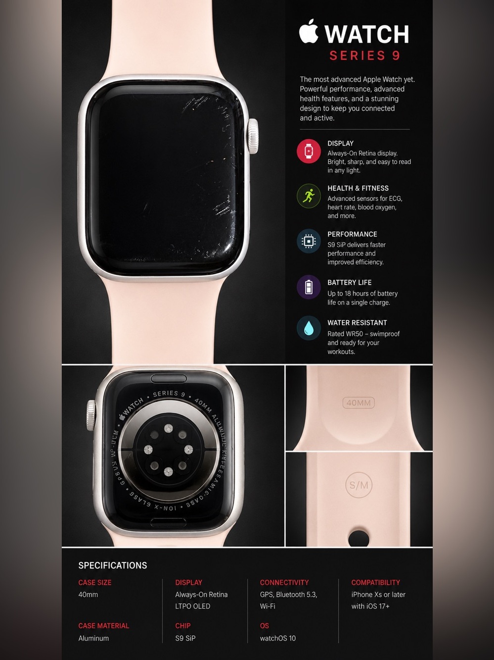 Apple Watch Series 9 Aluminium